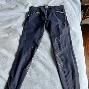 Catago Womens Emily Navy Full Seat Breeches 34R